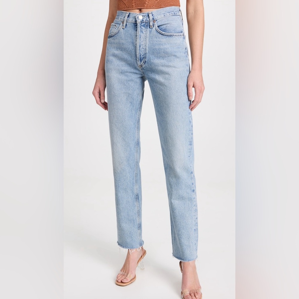 AGOLDE Lana Mid Rise Straight Jeans